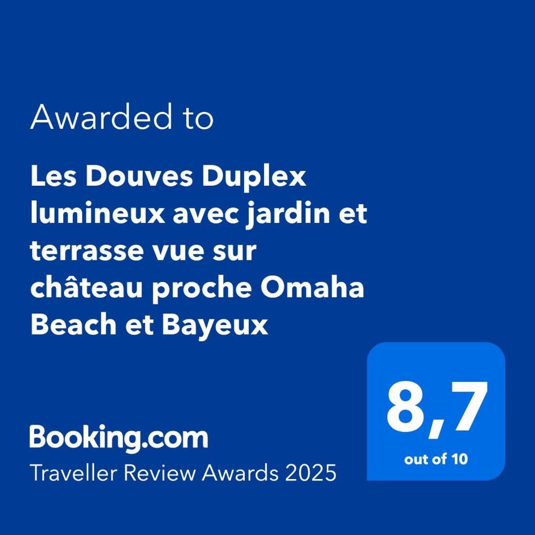 Les Douves Duplex 5 Personnes Lumineux Avec Jardin Et Terrasse Amenagee , Vue Sur Chateau A 5Mn De La Mer, Proche Omaha Beach Et Bayeux Commes Buitenkant foto